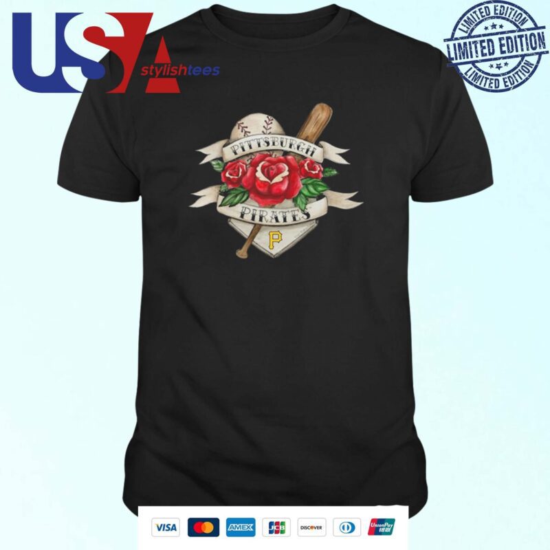 Pittsburgh Pirates Tattoo Rose 2024 T-shirt