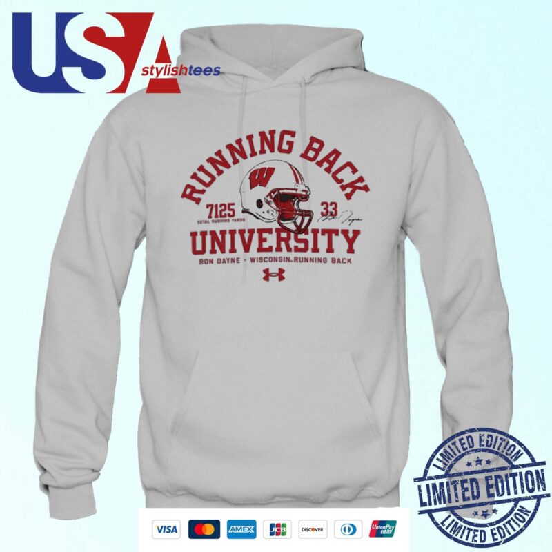 Ron Dayne Wisconsin Badgers Under Armour Running Back Hoodie
