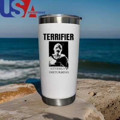 The San Antonio Sharpist Terrifier Utterly Disturbing Mug, Tumbler Tumbler 20oz White