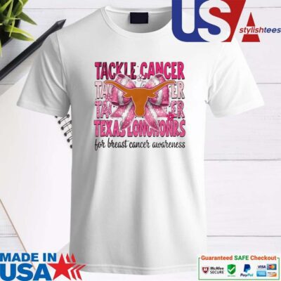 Official Texas Longhorns Tackle Cancer For Breast Cancer Awareness Shirt