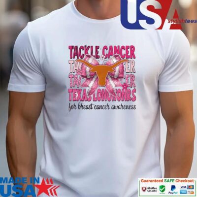 Official Texas Longhorns Tackle Cancer For Breast Cancer Awareness unisex