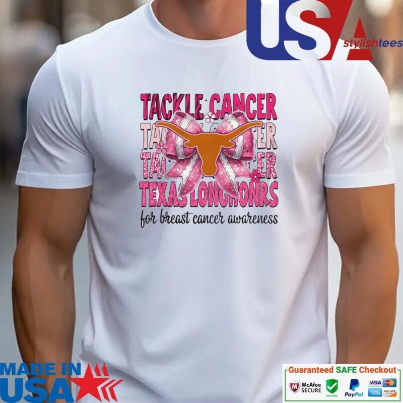 Official Texas Longhorns Tackle Cancer For Breast Cancer Awareness unisex