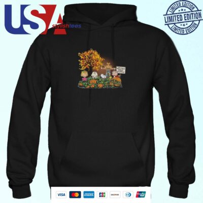 Snoopy And Friends Peanuts Autumn Welcome Great Pumpkin Halloween Hoodie
