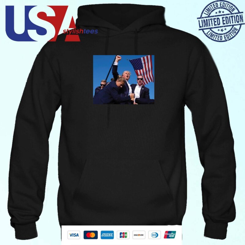 Trump Blood On His Face Hoodie