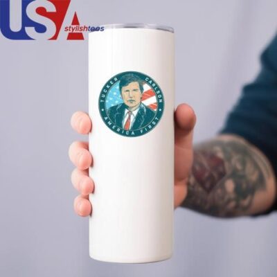 Tucker Carlson America First 2.0 Mug, Tumbler Tumbler 12oz White