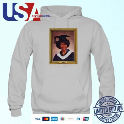 Official Awake New York When They Go Low We Go High Michelle Obama 2024 Hoodie