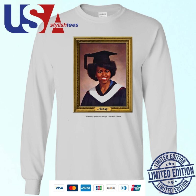 Official Awake New York When They Go Low We Go High Michelle Obama 2024 Sweater