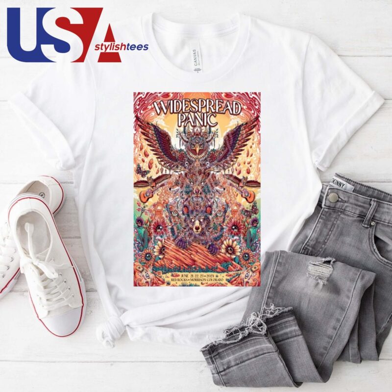 Official Widespread Panic Red Rocks Amphitheatre Morrison CO June 21-23 2024 Shirt