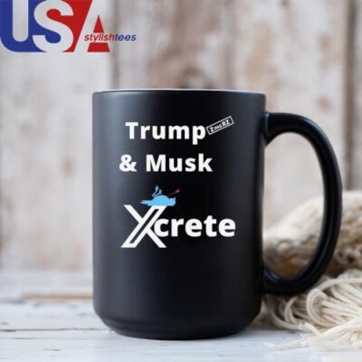 Trump And Musk Xcrete 2024 Mug, Tumbler Mug Black 12oz