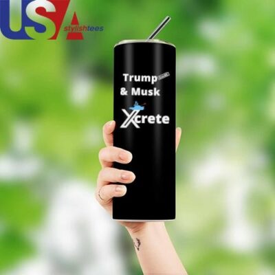 Trump And Musk Xcrete 2024 Mug, Tumbler Tumbler 12oz Black