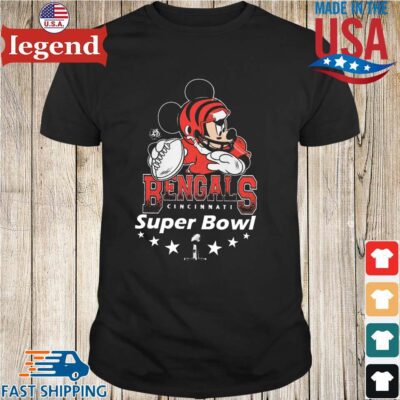 Mickey Mouse Cincinnati Bengals 2022 Super Bowl shirt