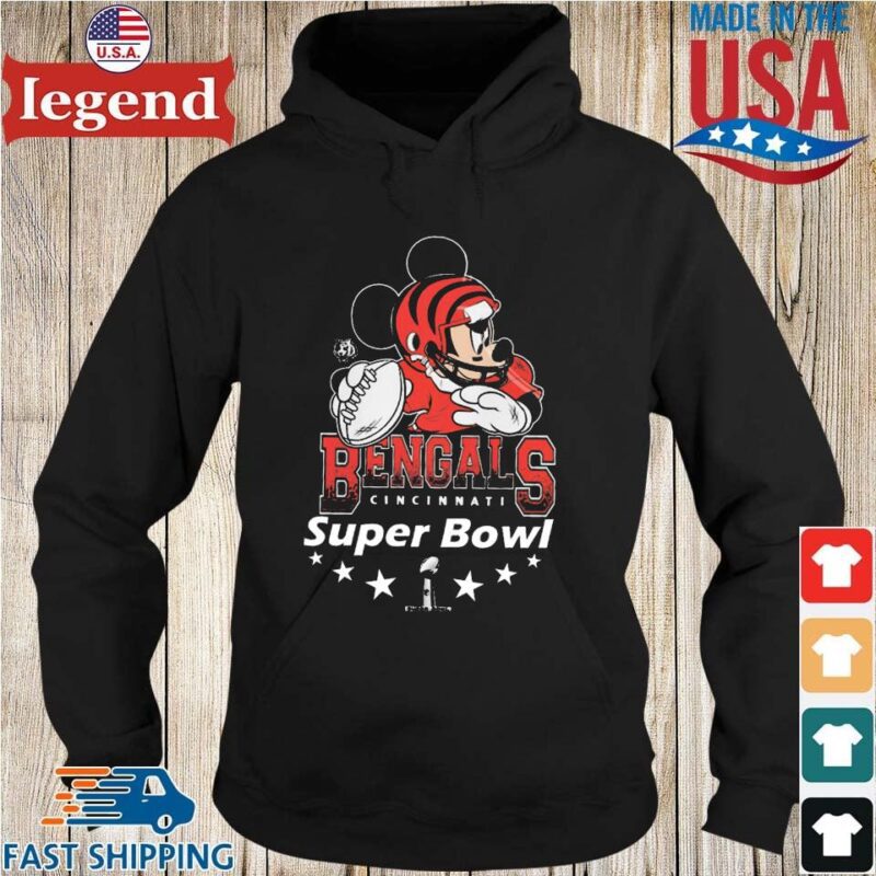 Mickey Mouse Cincinnati Bengals 2022 Super Bowl Hoodie den-min