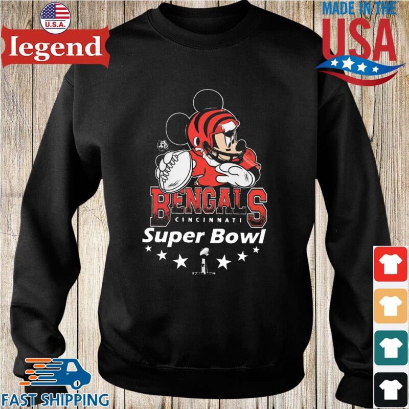 Mickey Mouse Cincinnati Bengals 2022 Super Bowl Sweater den-min