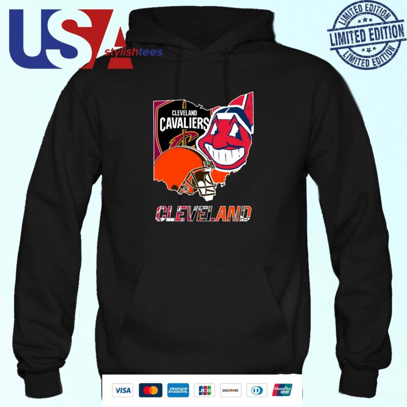Cleveland Cavaliers Cleveland India And Cleveland Browns Cleveland Logo 2024 Hoodie
