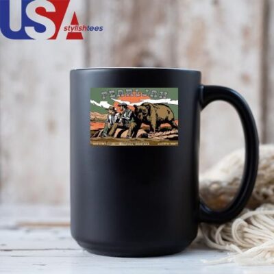 Pearl Jam In Missoula Montana Art By Cyrus Walker With Glen Hansard Tour Poster At Washington-Grizzly Stadium On August 22 2024 Mug, Tumbler Mug Black 11oz