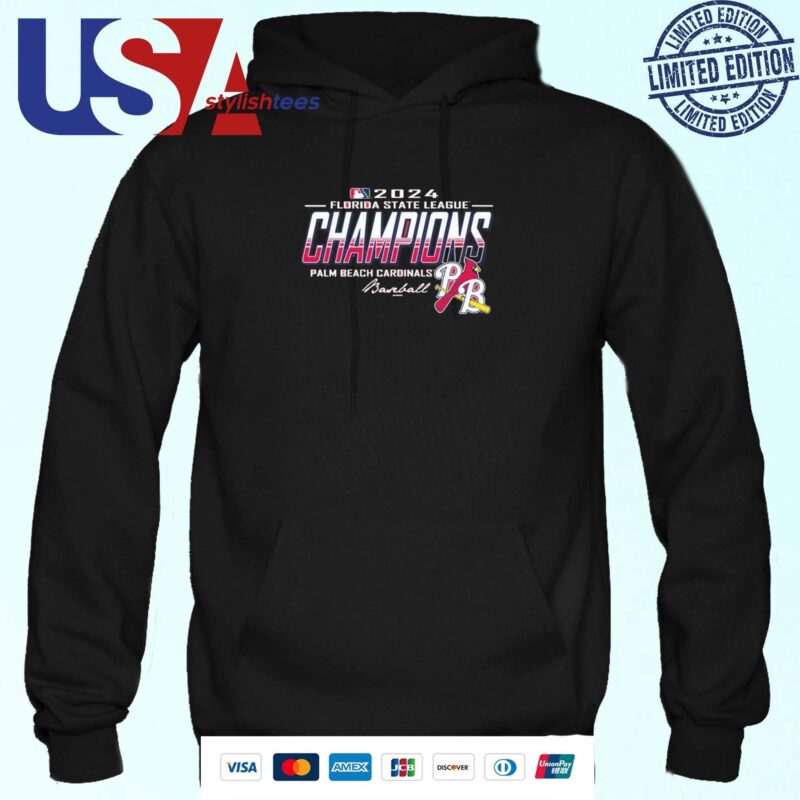 Palm Beach Cardinals 2024 Florida State League Champion Hoodie