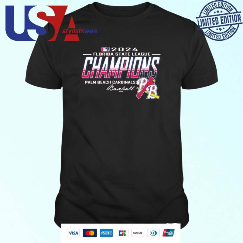 Palm Beach Cardinals 2024 Florida State League Champion T-shirt