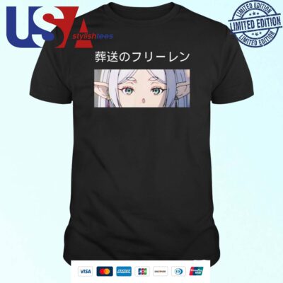 Official Frieren Beyond Journey's End Isekai Anime Manga Video Game T-shirt
