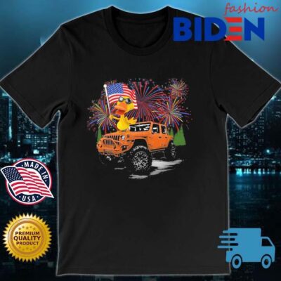 Duck Jeep Happy 4th Of July Shirt