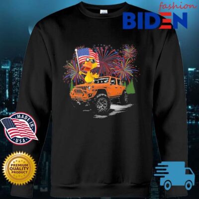 Duck Jeep Happy 4th Of July Shirt Bidenfashion sweater den