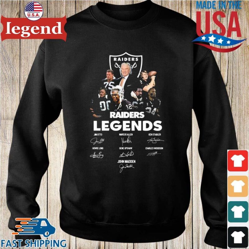 NFL John Madden Raiders Legends Signatures Shirt
