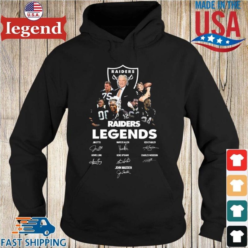 NFL John Madden Raiders Legends Signatures Shirt Hoodie den-min