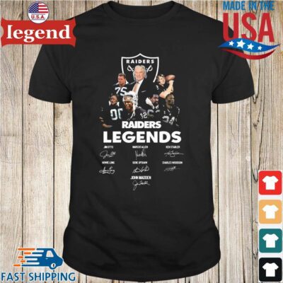 NFL John Madden Raiders Legends Signatures Shirt Shirt den-min
