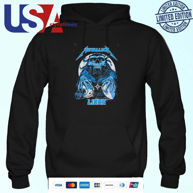 Skull Metallica Detroit Lions 2024 Hoodie