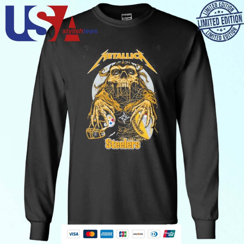Skull Metallica Pittsburgh Steelers 2024 Sweater