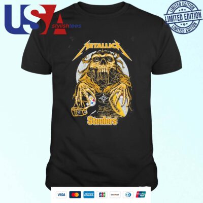 Skull Metallica Pittsburgh Steelers 2024 T-shirt