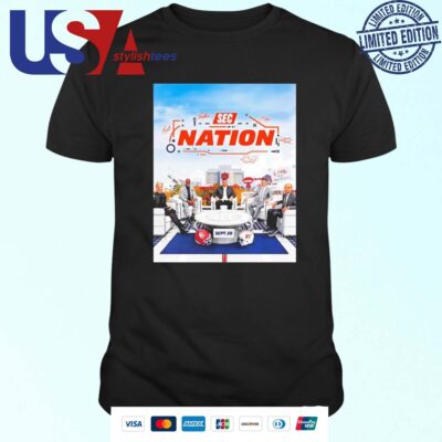 Sec Nation Oklahoma Sooners Vs Auburn Tigers Football Poster T-shirt