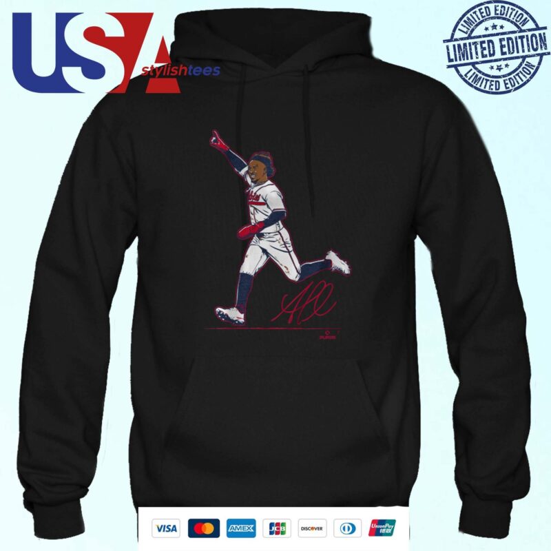 Ozzie Albies Superstar Pose Signature Hoodie
