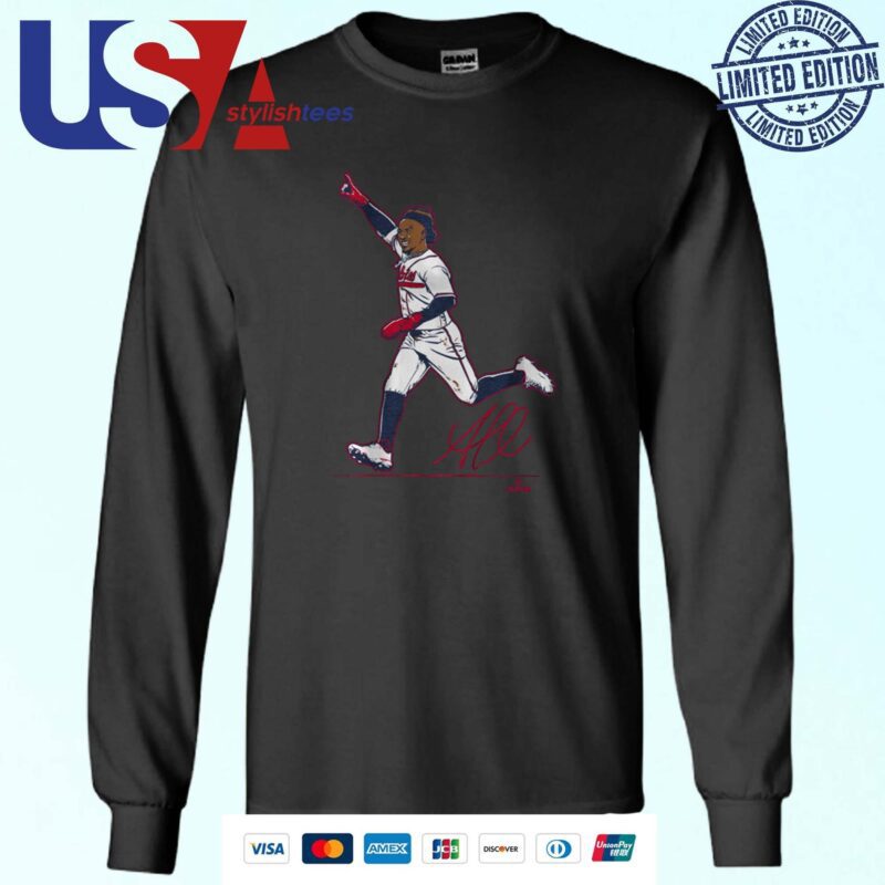 Ozzie Albies Superstar Pose Signature Sweater