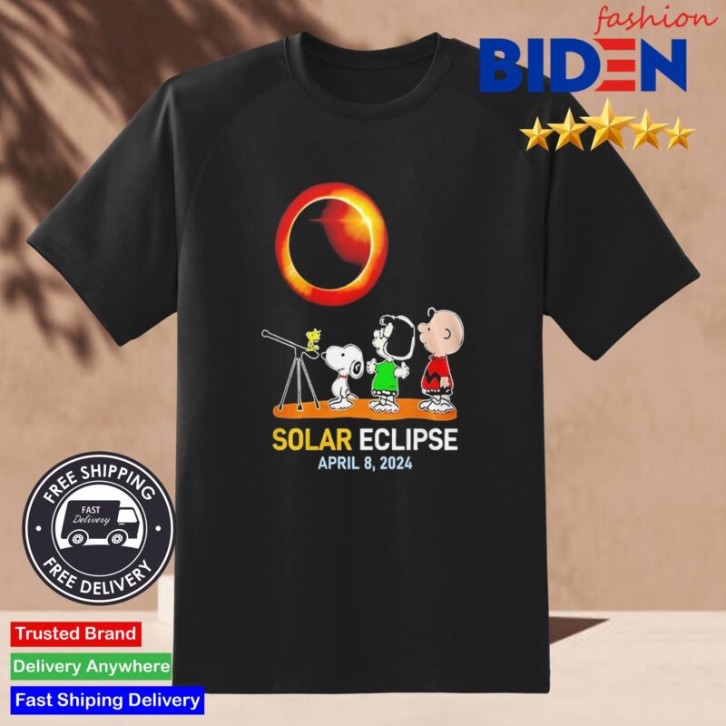 Peanuts Total Solar Eclipse April 8 2024 North America Tour Shirt