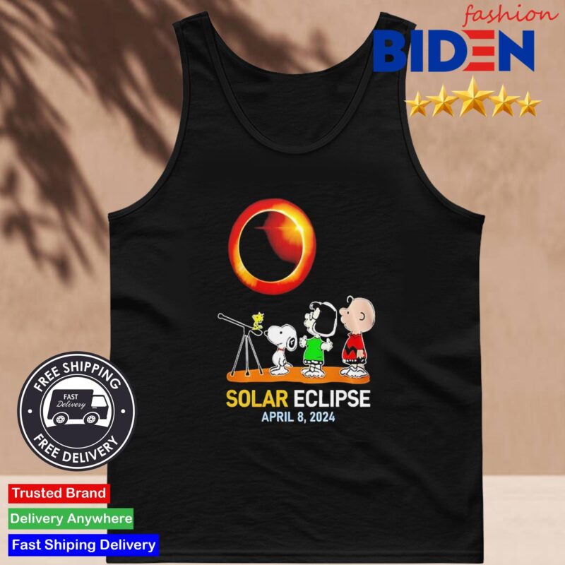 Peanuts Total Solar Eclipse April 8 2024 North America Tour Shirt Tank Top Den