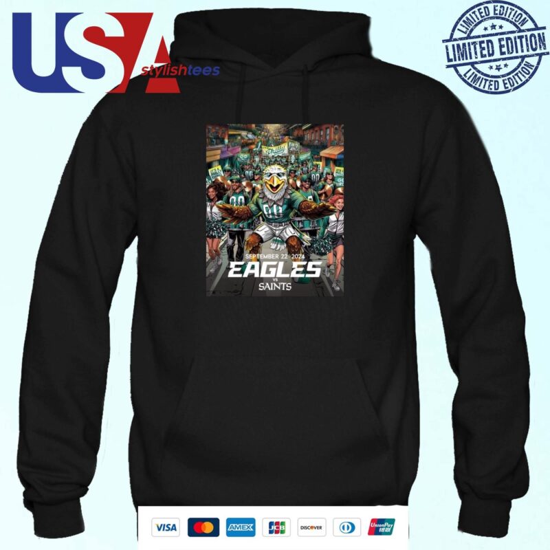 Philadelphia Eagles Vs. New Orleans Saints Birds In The Big Easy 2024 Hoodie