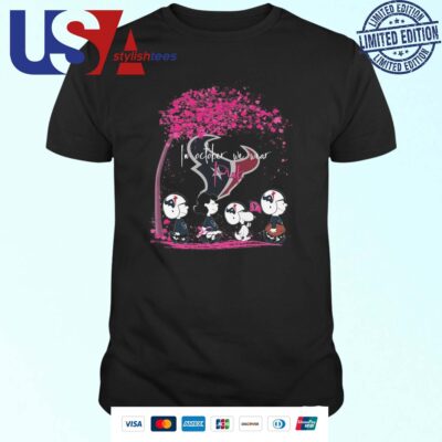 Peanuts Characters Houston Texans In October We Wear Pink 2024 T-shirt