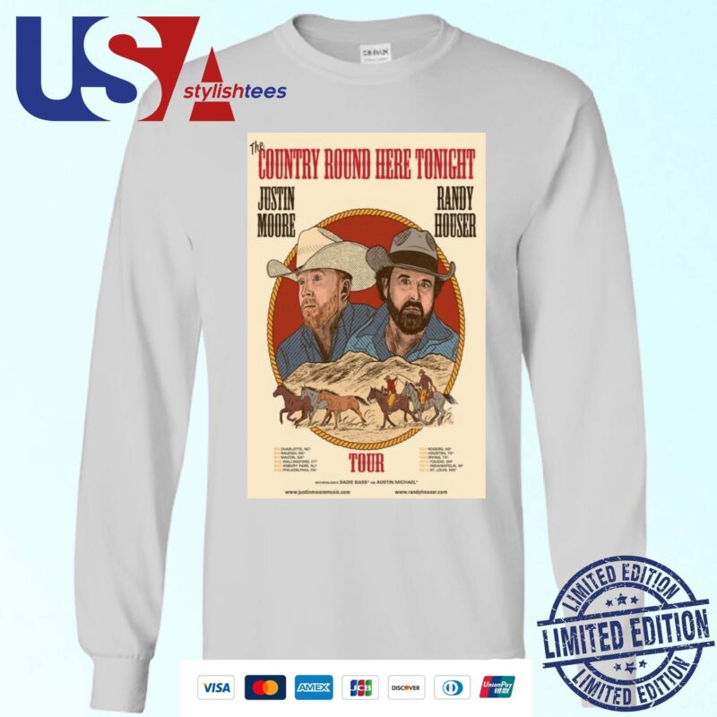 The Country Round Here Tonight Justin Moore & Randy Houser Tour 2024 Sweater