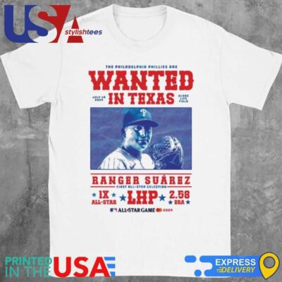The Philadelphia Phillies Are Wanted In Texas Ranger Suárez All Star Game Shirt