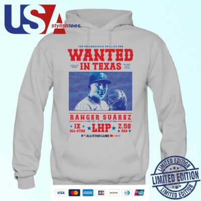 The Philadelphia Phillies Are Wanted In Texas Ranger Suárez All Star Game Hoodie