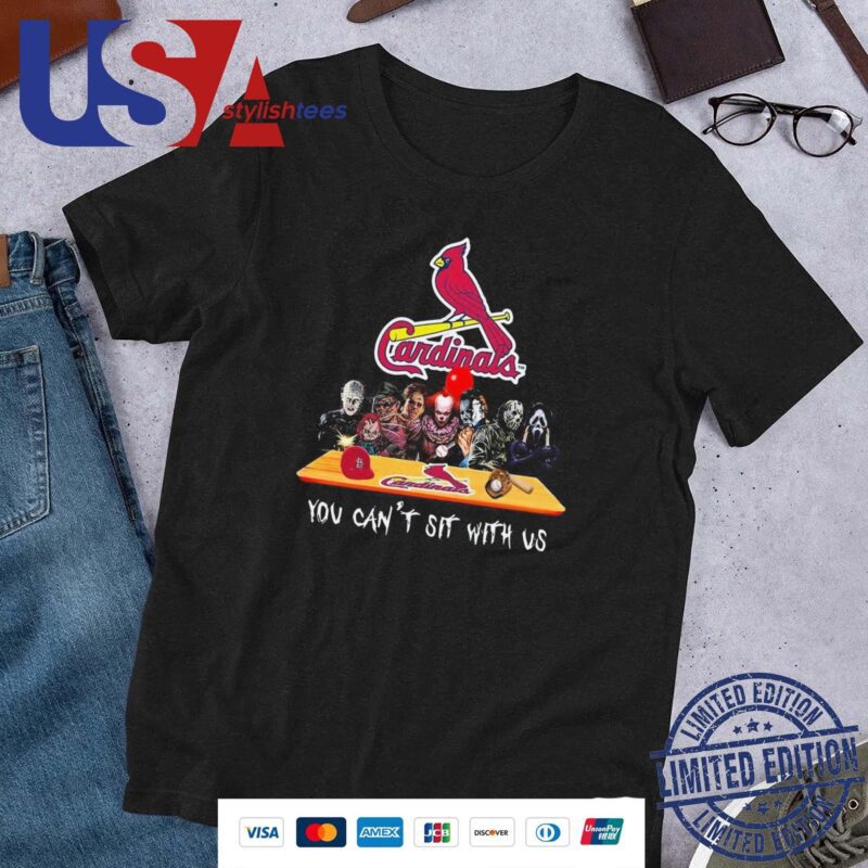 St. Louis Cardinals MLB Horror Movies Halloween You Can't Sit With Us 2024 Shirt