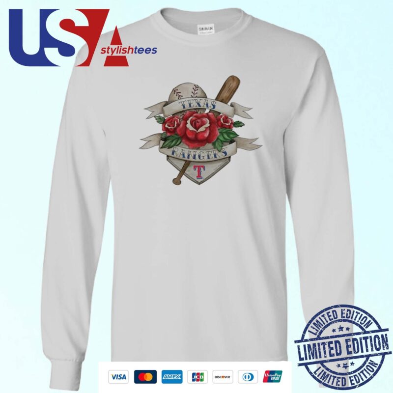Texas Rangers Tattoo Rose 2024 Sweater