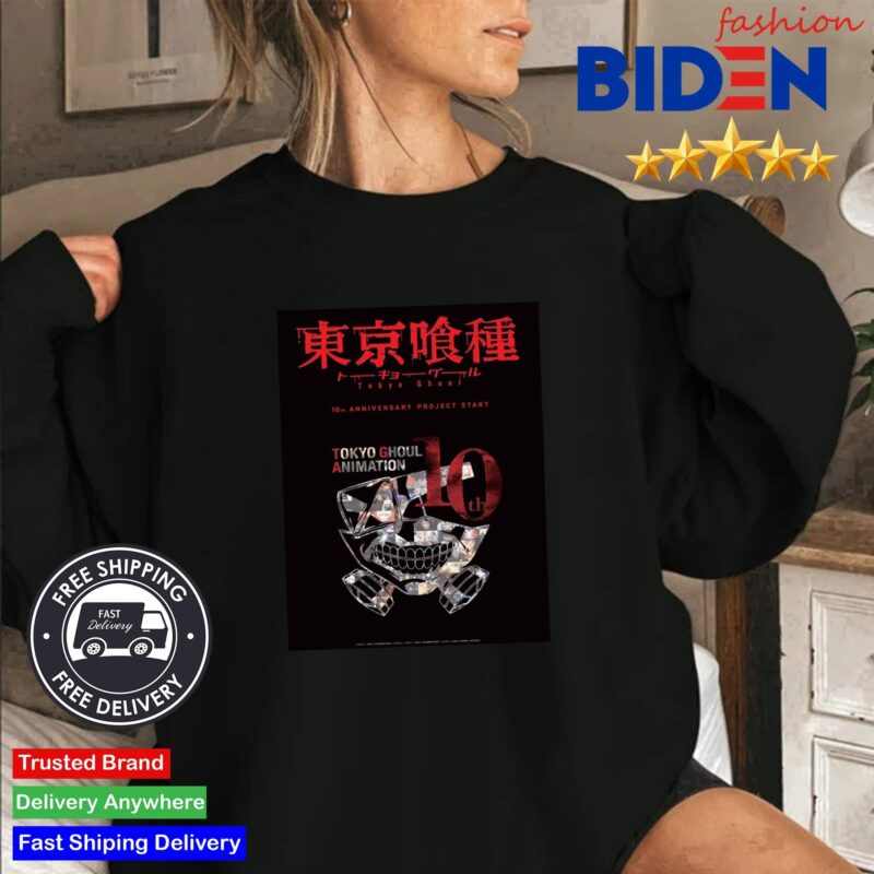 Tokyo Ghoul Animation 10th Anniversary Project Starts Shirt Sweater Den