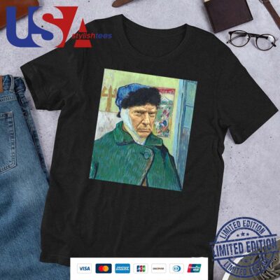 Official Donald Trump with a bandaged ear in the style of Van Gogh painting Shirt