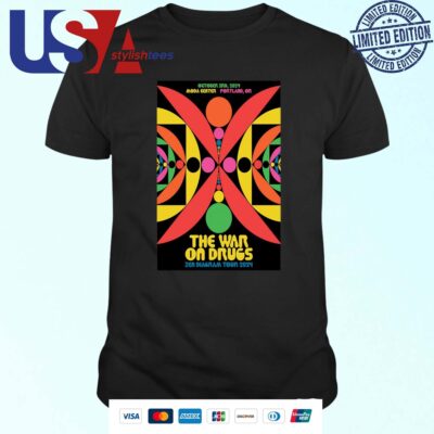 The War On Drugs October 3 2024 Live At Moda Center, Portland OR Band Event T-shirt