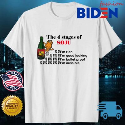 The 4 stages of soju I'm rich I'm good looking shirt
