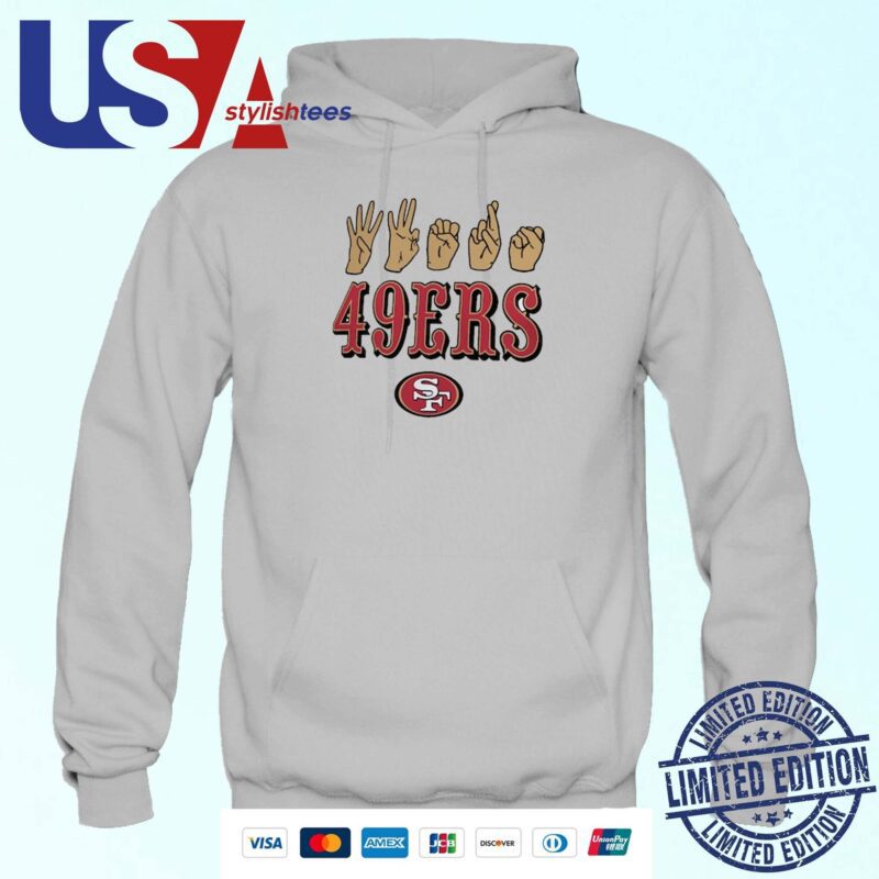 San Francisco 49ers Homage The NFL ASL Love Sign American Sign Language Hoodie