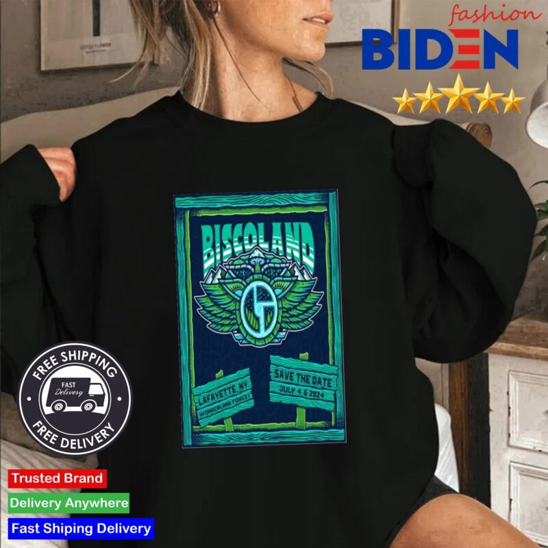 Official Bisco Land Wonderland Forest Lafayette NY July 4 6 2024 Shirt Sweater Den