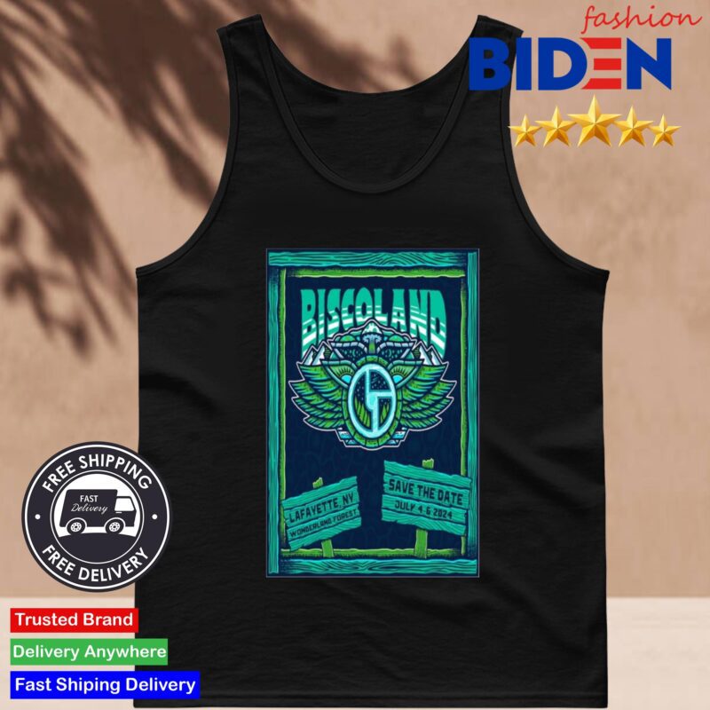 Official Bisco Land Wonderland Forest Lafayette NY July 4 6 2024 Shirt Tank Top Den