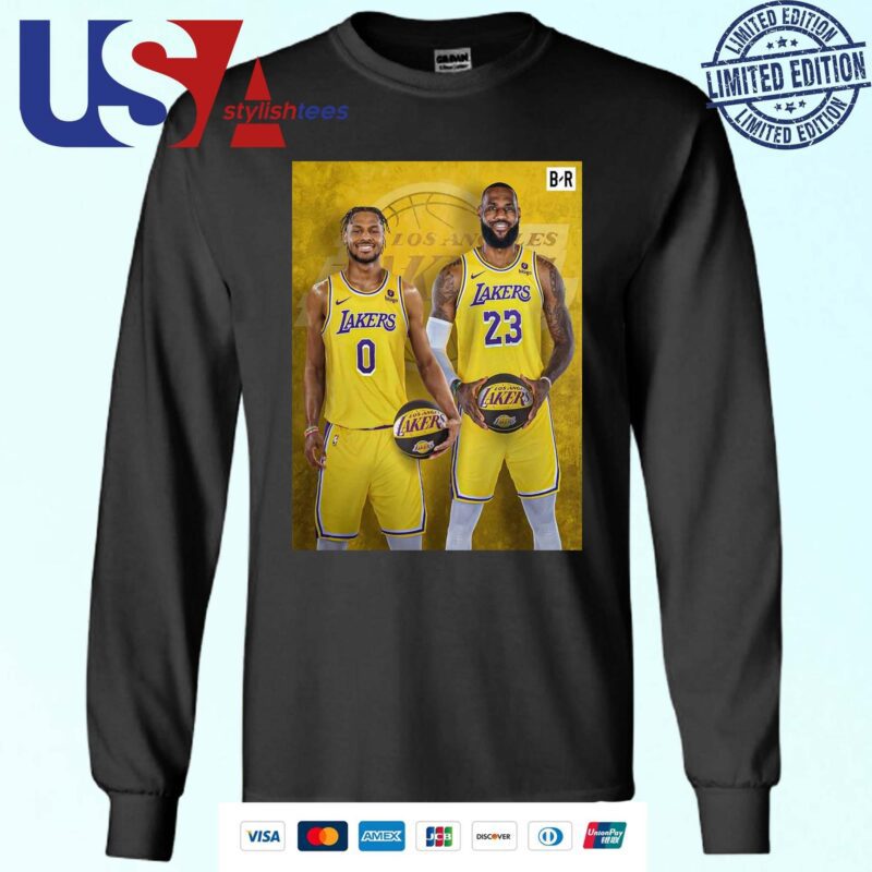 Official Bronny James And LeBron James A New Era Of James Is Loading NBA 2024 Poster Sweater